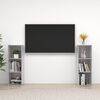 vidaXL Mobili TV 2 pz Grigio Cemento 107x35x37 cm in Legno Multistrato