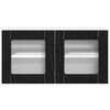 vidaXL Mobile da cucina Rovere Nero 80 x 31 x 40 cm Legno multistrato