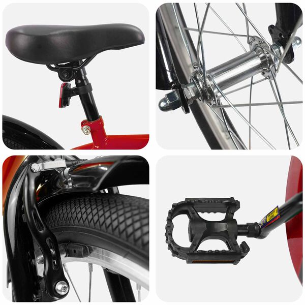 vidaXL Bicicletta per Bambini 18 Pollici per bambini dai 5 ai 7 anni