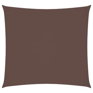 vidaXL Vela Parasole in Tela Oxford Quadrata 2x2 m Marrone