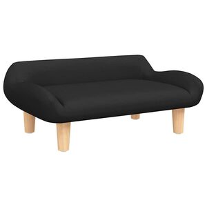 vidaXL Lettino per Cani Nero 70x40x24 cm in Tessuto
