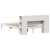 vidaXL Letto Libreria senza Materasso Bianco 135x190 cm Legno di Pino