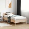 vidaXL Letto senza Materasso 75x190 cm in Legno Massello Pino