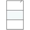 vidaXL Parete Doccia Walk in 115x195 cm Vetro Semi Smerigliato ESG
