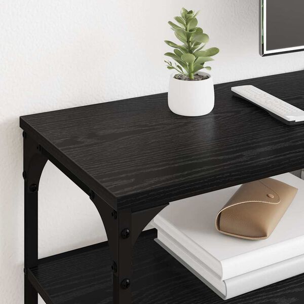 vidaXL Mobile TV Rovere Nero 160 x 30 x 50 cm