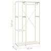 vidaXL Armadio Bianco 90x40x167 cm Metallo e Legno Multistrato
