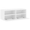 vidaXL Mobile TV a Parete Bianco 80x30x30 cm in Legno Multistrato