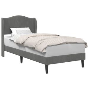 vidaXL Struttura del letto Grigio Scuro 90 x 190 cm Velluto