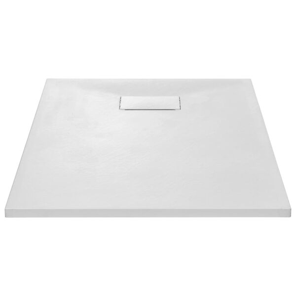 vidaXL Piatto Doccia in SMC Bianco 100x70 cm