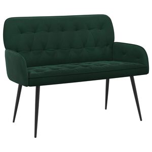vidaXL Divano a 2 posti con gambe in metallo 2 posto Verde Scuro