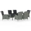vidaXL Set da Pranzo da Giardino 7 pz Grigio Chiaro