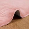 vidaXL Tappeto Pecora Tafalla Rosa &Oslash; 120 cm Poliestere