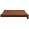 vidaXL Soglia della Finestra Legno Marrone 100 x 35 x 4,5 cm PVC