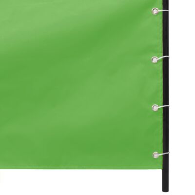 vidaXL Paravento per Balcone Verde Chiaro 120x240 cm in Tessuto Oxford