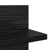 vidaXL Scaffale da parete 2 pcs Rovere Nero 80 x 11,5 x 18 cm