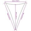 vidaXL Vela Parasole 160 g/m&sup2; Antracite 5x7x7 m in HDPE