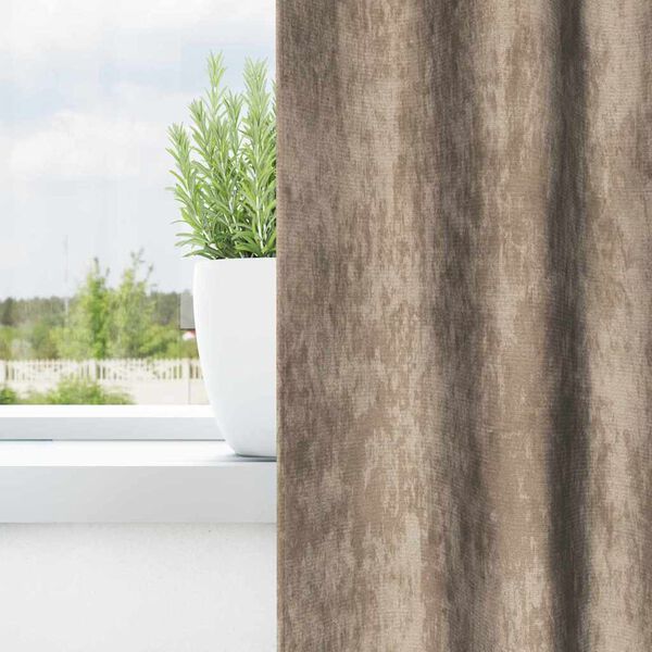 vidaXL Tende in Velluto con tende 2 pcs Champagne 140 x 140 cm Velluto