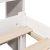 vidaXL Letto Libreria senza Materasso Bianco 120x200 cm Legno di Pino