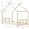 vidaXL Giroletto per Bambini in Legno Massello di Pino 90x200 cm