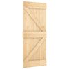vidaXL Porta Scorrevole con Set Hardware 85x210 cm Legno Massello Pino