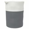 vidaXL Cestino Portaoggetti Grigio e Bianco &Oslash;49x65 cm in Cotone