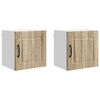 vidaXL Armadietto a muro PORTO 2 pz Rovere Sonoma Legno ingegnerizzato