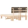 vidaXL Letto con Testiera Rivestita Talpa 135 x 190 cm Pino massello