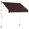 vidaXL Tenda retrattile manuale Marrone 150 cm