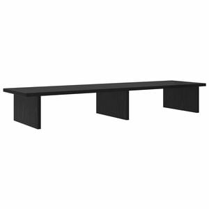 vidaXL Supporto per Monitor Rovere Nero 100 x 27 x 15 cm