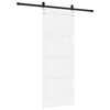 vidaXL Porta scorrevole ORKDAL Bianco 78 x 202 cm Pino massello