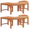 vidaXL Panchina per Alberi 2 pcs Naturale 160 x 80 x 45cm