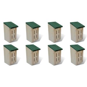 vidaXL Casette per Farfalle 8 pz in Legno 14x15x22 cm