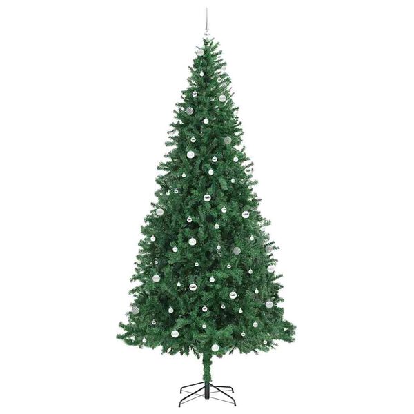 vidaXL Albero di Natale artificiale con 300 LED Verde 300 cm