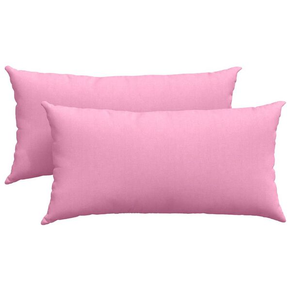 vidaXL Cuscini da Divano 2 pcs Rosa 80 x 40 cm Tessuto