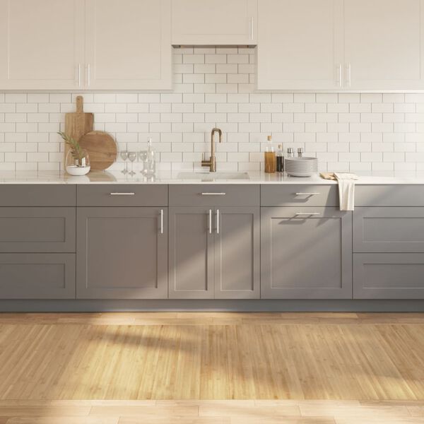 vidaXL Tappeto Rettangolare Natura Chiaro 100x400 cm in Bamb&ugrave;