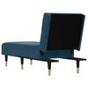 vidaXL Chaise Longue in Velluto Blu