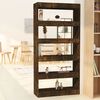 vidaXL Libreria/Divisorio Rovere Fumo 80x30x166 cm in Truciolato