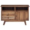 vidaXL Credenza Naturale 100 x 30 x 68 cm Legno di teak solido