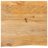 vidaXL Piano Tavolo Bordi Vivi 60x60x3,8 cm in Legno Massello di Mango