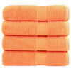 vidaXL Asciugamani da bagno Premium SOLUND 4 pz Arancione 100x150 cm 600 g/m&sup2;