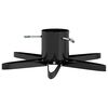 vidaXL Supporto per Albero di Natale Nero 50 x 50 x 15,5 cm Acciaio