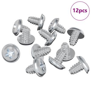 vidaXL Viti a Brugola 12 pcs Argento M4 x 5 mm Ferro