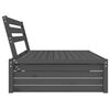 vidaXL Divano Centrale Giardino Grigio 120x80cm Legno Massello Pino