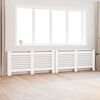 vidaXL Coperture per Radiatori 2 pz Bianche 172x19x81,5 cm in MDF