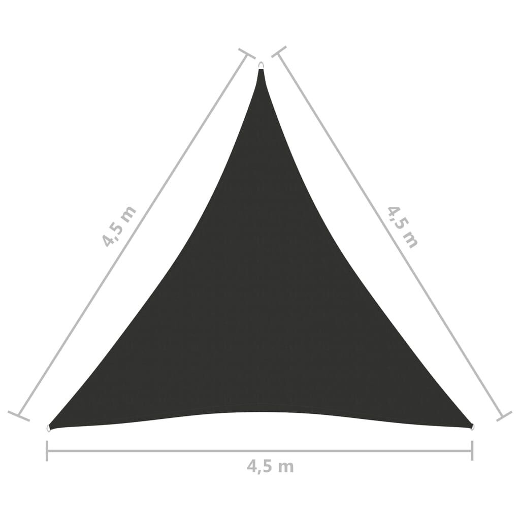 vidaXL Parasole a vela Oxford Triangolare 3,6x3,6x3,6 m Terracotta H8J5 