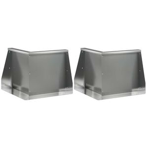 vidaXL Muro di contenimento 2 pz 50 x 50 x 40 cm Acciaio zincato