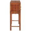 vidaXL Tavolo Consolle 120x32x80 cm in Legno Massello Grezzo di Acacia