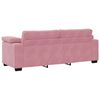 vidaXL Divano a 3 Posti rosa 220x77x82 cm in Velluto