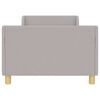 vidaXL Struttura letto bambini con testata Grigio chiaro 90 x 200 cm