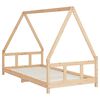 vidaXL Giroletto per Bambini 90x190 cm in Legno Massello di Pino